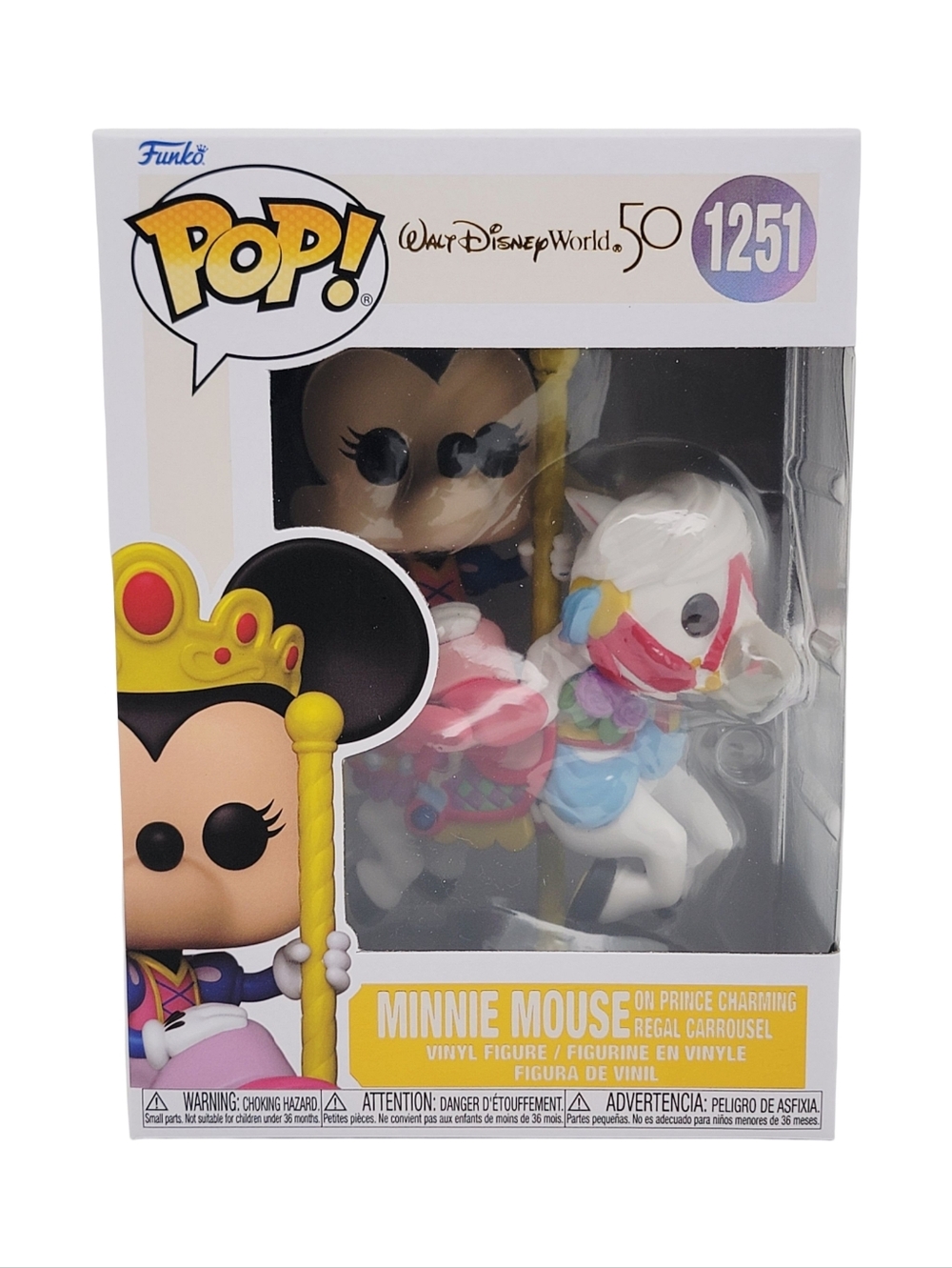 Funko Walt Disney World 50 Minnie Mouse On Prince Charming Regal Carrousel #1251
